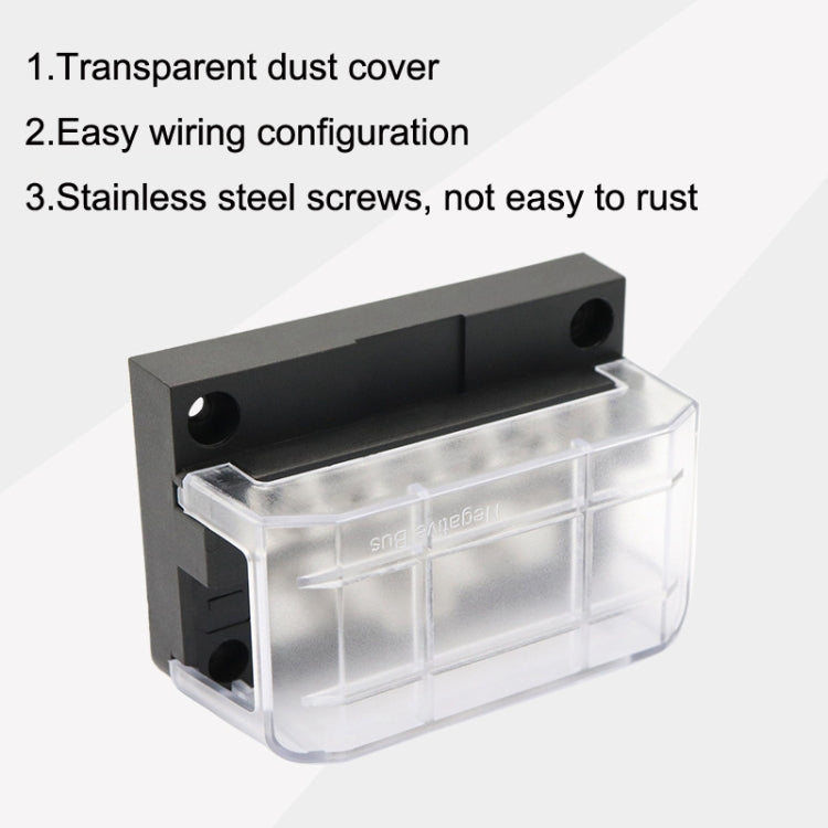 RV Bus Bar 12PIN 100A 32V High Current Copper Bar Wiring Bar, AOA1903