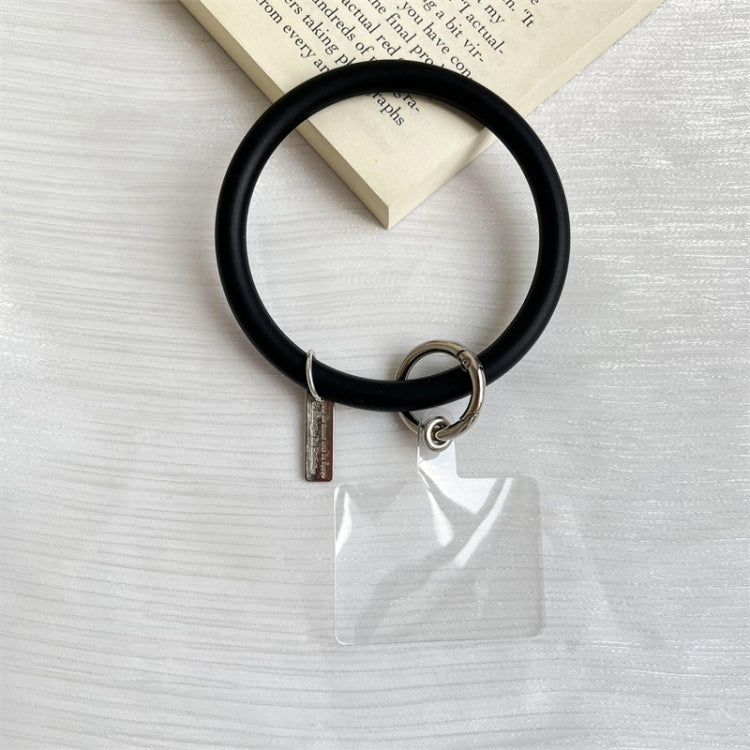 3 PCS Phone Case Silicone Bracelet Keychain Anti-fall Phone Lanyard with Patch