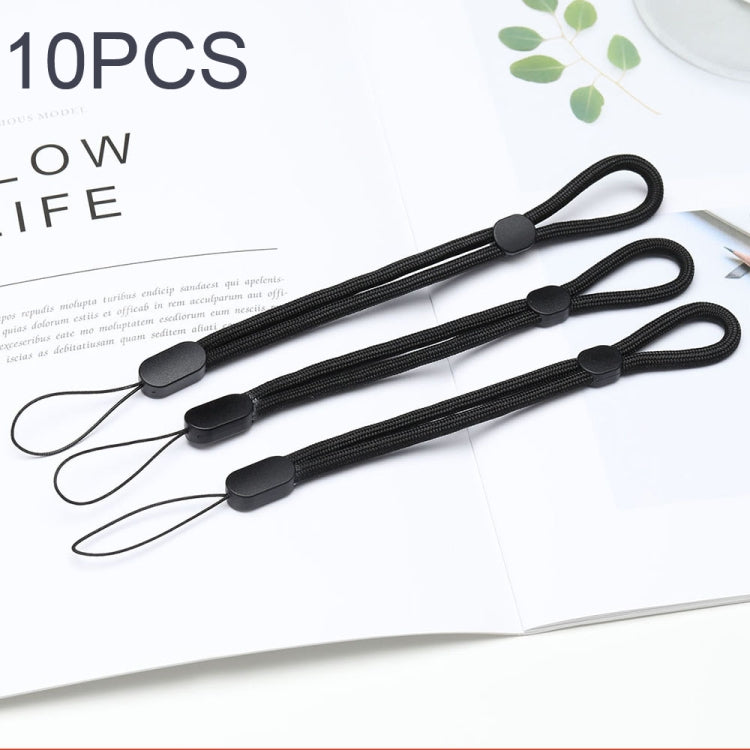 10 PCS Adjustable Mobile Phone Lanyard Short Type Lanyard Wrist Anti-lost Lanyard, Jacquard Green, Jacquard Blue, Jacquard Red, Black