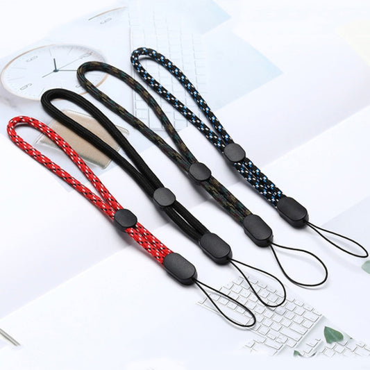10 PCS Adjustable Mobile Phone Lanyard Short Type Lanyard Wrist Anti-lost Lanyard, Jacquard Green, Jacquard Blue, Jacquard Red, Black