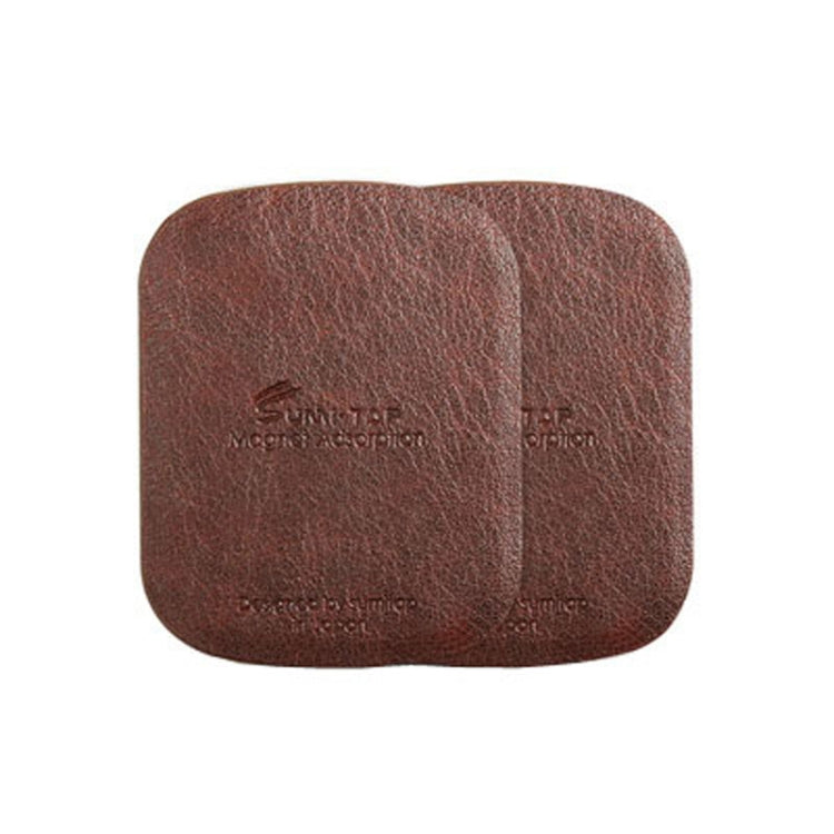 SUMITAP STHP-C40 Leather Square Magnetic Sheet Magnetic Car Phone Holder Accessories, STHP-C40 Black, STHP-C40 Gray, STHP-C40 Brown