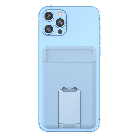 CY133H Silicone Magnetic Phone Holder with Card Holder Function, Magnetic(Dark Blue), Magnetic(Light Blue), Magnetic(Green), Magnetic(Black)