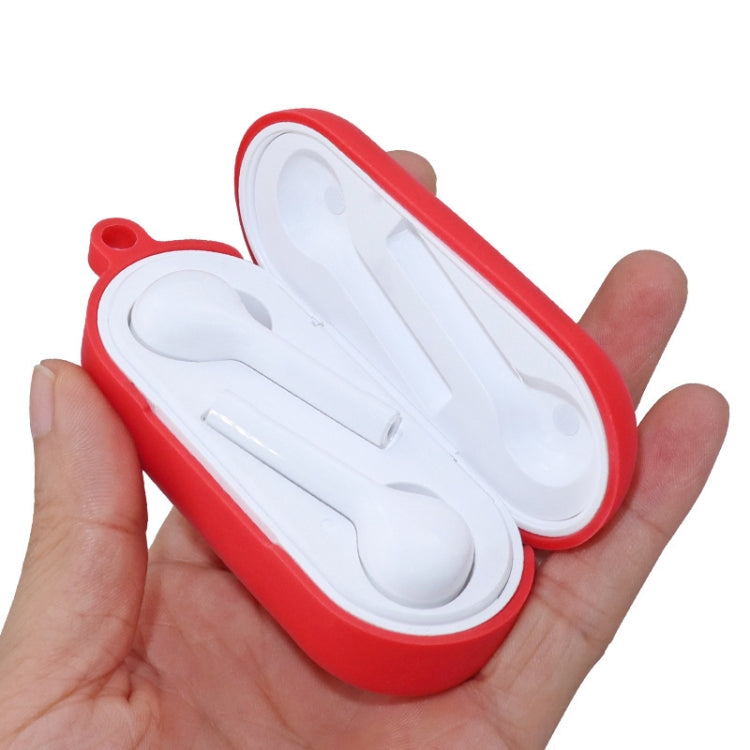 2 fundas de silicona para auriculares Bluetooth Huawei FreeBuds Enjoy Edition (rosa, azul mediodía, gris, amarillo, negro, rojo, verde y blanco)