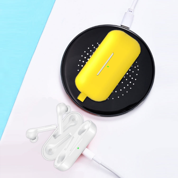 2 fundas de silicona para auriculares Bluetooth Huawei FreeBuds Enjoy Edition (rosa, azul mediodía, gris, amarillo, negro, rojo, verde y blanco)