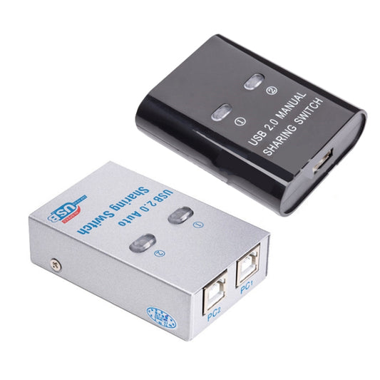 SW68 2 In 1 Switcher USB Manual Print Sharer, Color: Black, Black, Silver