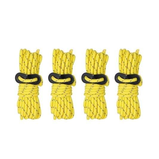CLS Outdoor Camp Reflective Wind-Proof Camping Support Rod, 4 PCS / Set White Non-reflective, 4 PCS / Set Yellow, 4 PCS / Set Red, 4 PCS / Set Black, 4 PCS / Set Army Green