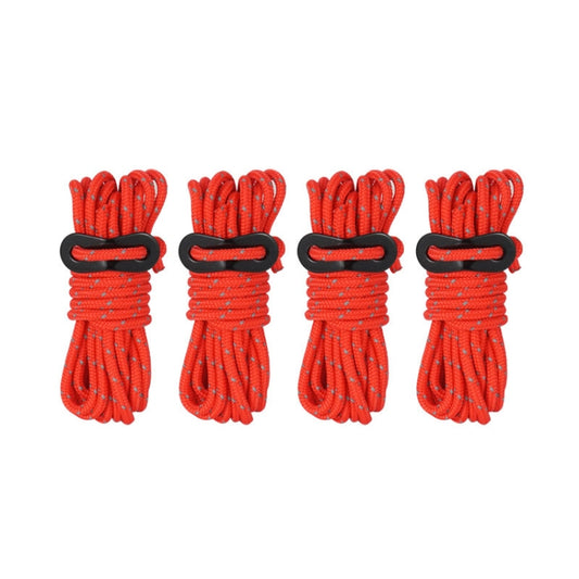 CLS Outdoor Camping Reflektierende winddichte Camping-Stützstange, 4 St./Set Gelb, 4 St./Set Rot, 4 St./Set Schwarz, 4 St./Set Armeegrün, 4 St./Set Weiß nicht-reflektierend