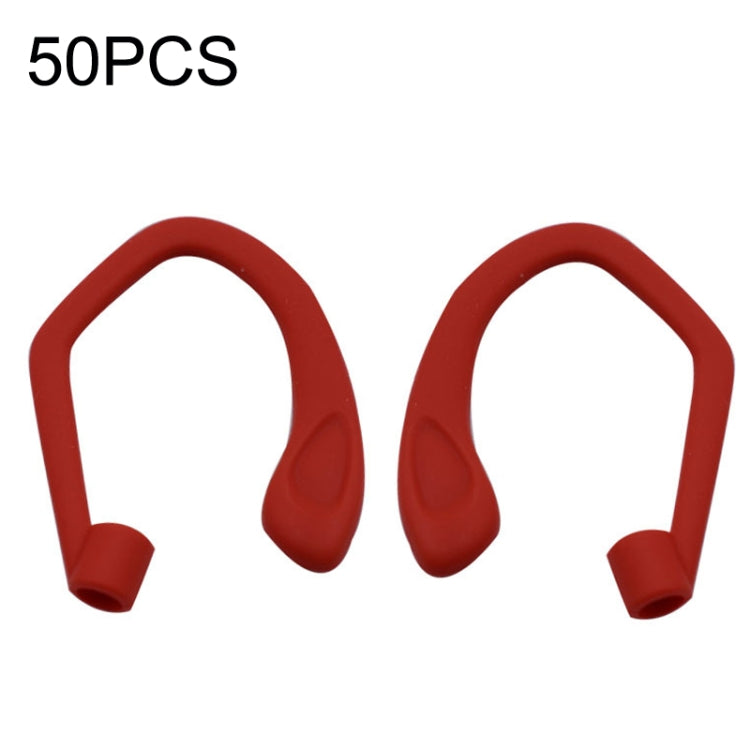 50PCS EG40 For Apple Airpods Pro Sports Wireless Bluetooth Earphone Silicone Non-slip Ear Hook, Black, White, Red, Pink, Purple