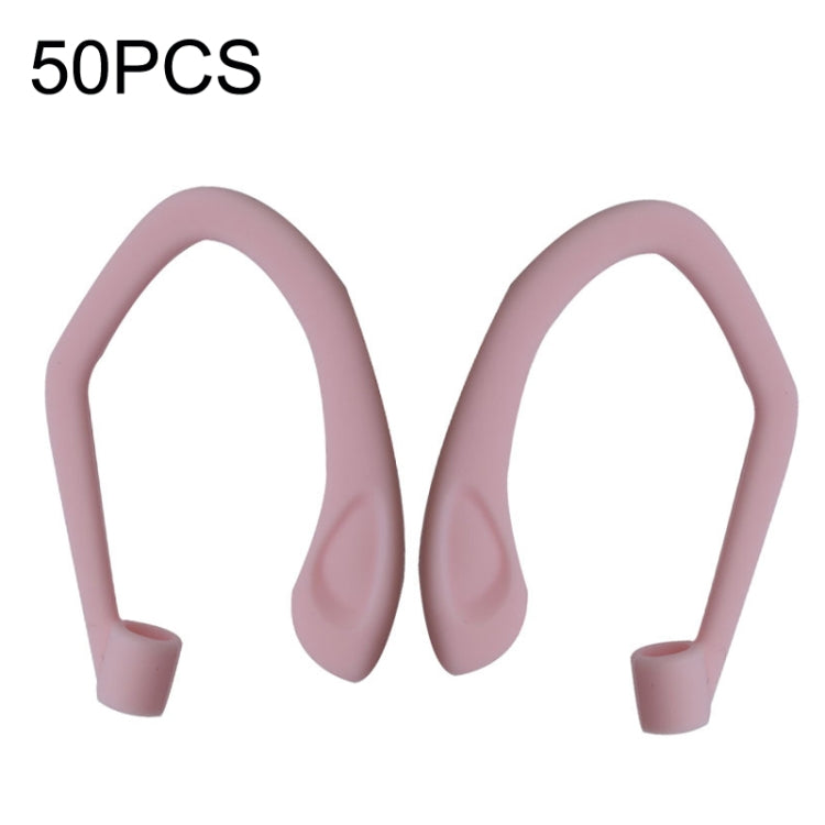 50PCS EG40 For Apple Airpods Pro Sports Wireless Bluetooth Earphone Silicone Non-slip Ear Hook, Black, White, Red, Pink, Purple