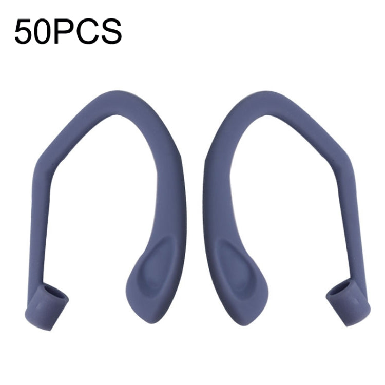 50PCS EG40 For Apple Airpods Pro Sports Wireless Bluetooth Earphone Silicone Non-slip Ear Hook, Black, White, Red, Pink, Purple