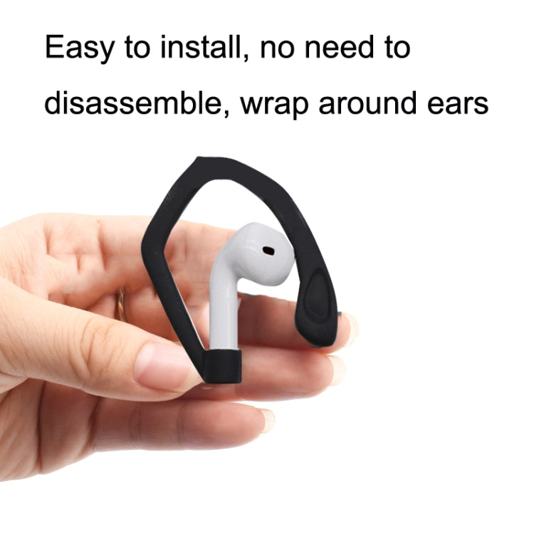 50PCS EG40 For Apple Airpods Pro Sports Wireless Bluetooth Earphone Silicone Non-slip Ear Hook, Black, White, Red, Pink, Purple