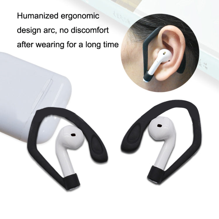 50PCS EG40 For Apple Airpods Pro Sports Wireless Bluetooth Earphone Silicone Non-slip Ear Hook, Black, White, Red, Pink, Purple