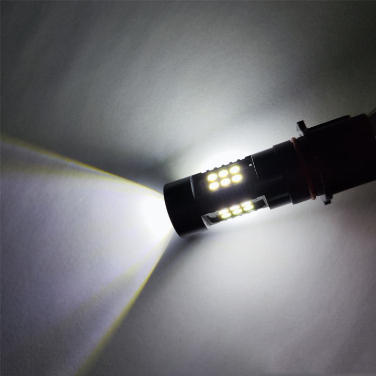 1pair Automotive High-Power LED White Light Fog Lamp, P13W