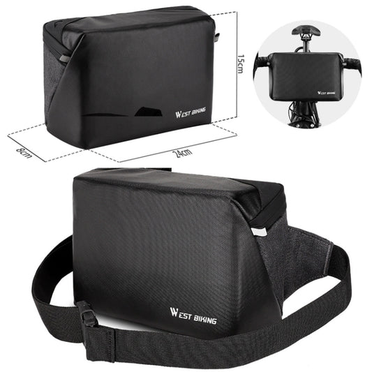 WEST BIKING YP0707298 Sac de Guidon de Vélo, Sac Bandoulière Multifonctionnel, Sac Avant de Trottinette, WEST BIKING YP0707298