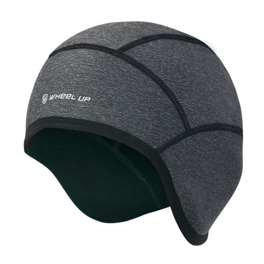 WHEEL UP 7255 Bonnet de ski et cyclisme chaud d'extérieur, Noir (sans trou), Gris foncé (sans trou), Noir (avec trou), Gris foncé (avec trou)