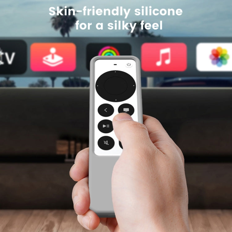 Silicone Remote Controller Waterproof Anti-Slip Protective Cover For Apple TV 4K 2021, (Black), (Gray White), (Luminous Color), (Brown)