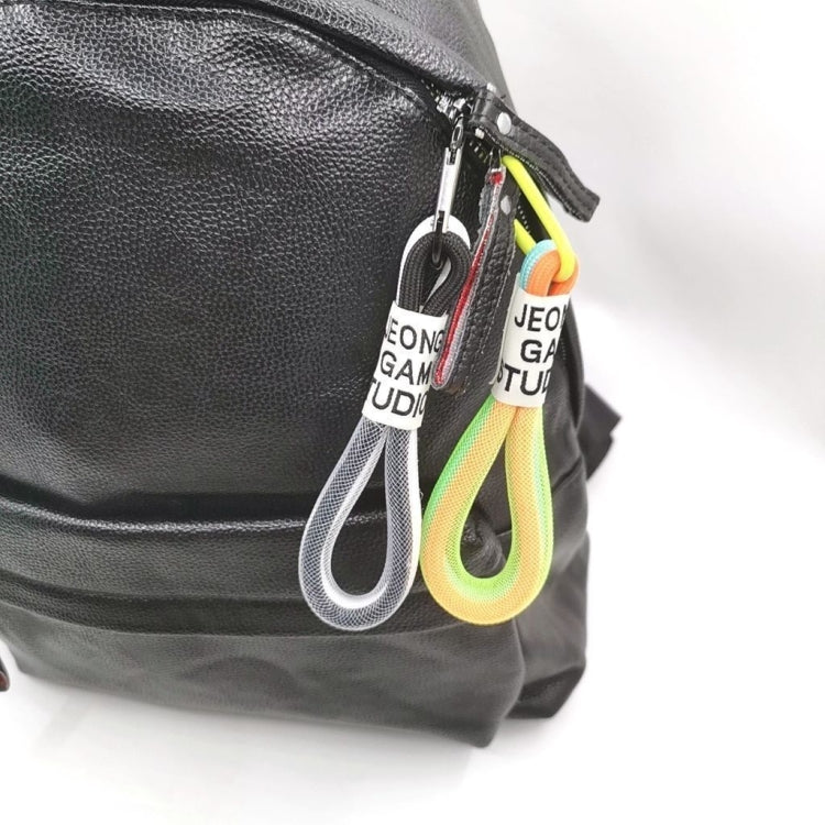 5 PCS Mobile Phone Case Fluorescent Lanyard Cellphone Wrist Rope, White and Blue, Black and White, Orange and Blue, White Red, Orange Yellow, Blue Green, Dark Blue, White Purple