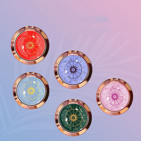 3 PCS Epoxy Constellation Mobile Phone Ring Holder Ring Buckle