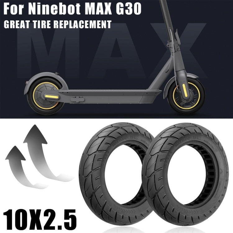 X0375 Electric Scooter 10 inch Explosion-proof Rubber Tire For Ninebot Max G30, X0375 For Ninebot Max G30