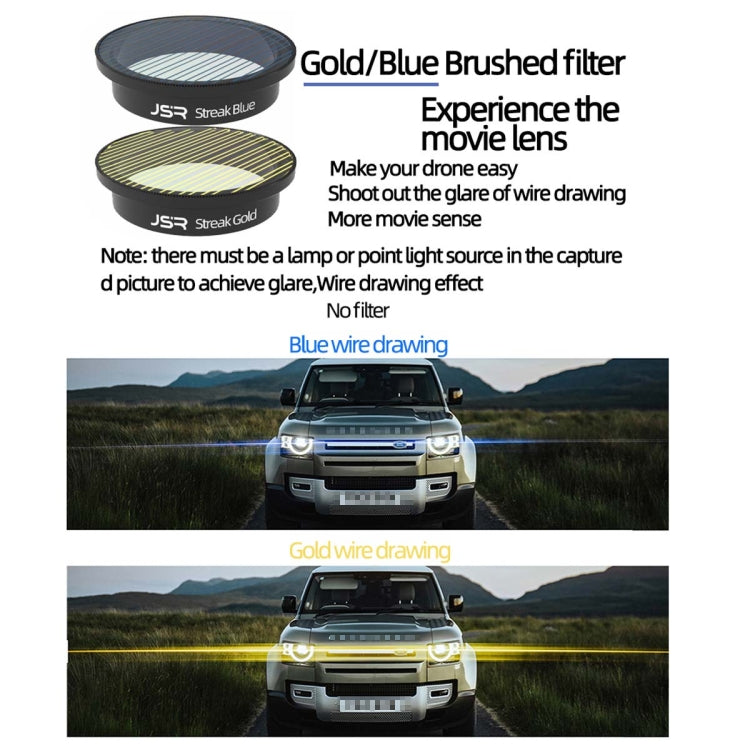 JSR Drone Filter Lens Filter For DJI Avata,Style:, MCUV, CPL, ND8, ND16, ND32, ND64, ND8-PL, ND16PL, ND32PL, ND64PL, Anti-light Harm, Star, Brushed Gold, Brushed Blue, CPL+ND8+ND16, 4-in-1 (ND), 4-in-1 (NDPL), 6 In 1, 9 In 1