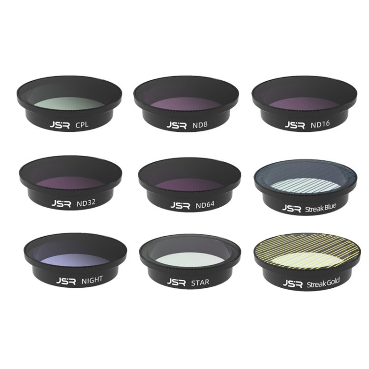 JSR Drone Filter Lens Filter For DJI Avata,Style:, MCUV, CPL, ND8, ND16, ND32, ND64, ND8-PL, ND16PL, ND32PL, ND64PL, Anti-light Harm, Star, Brushed Gold, Brushed Blue, CPL+ND8+ND16, 4-in-1 (ND), 4-in-1 (NDPL), 6 In 1, 9 In 1