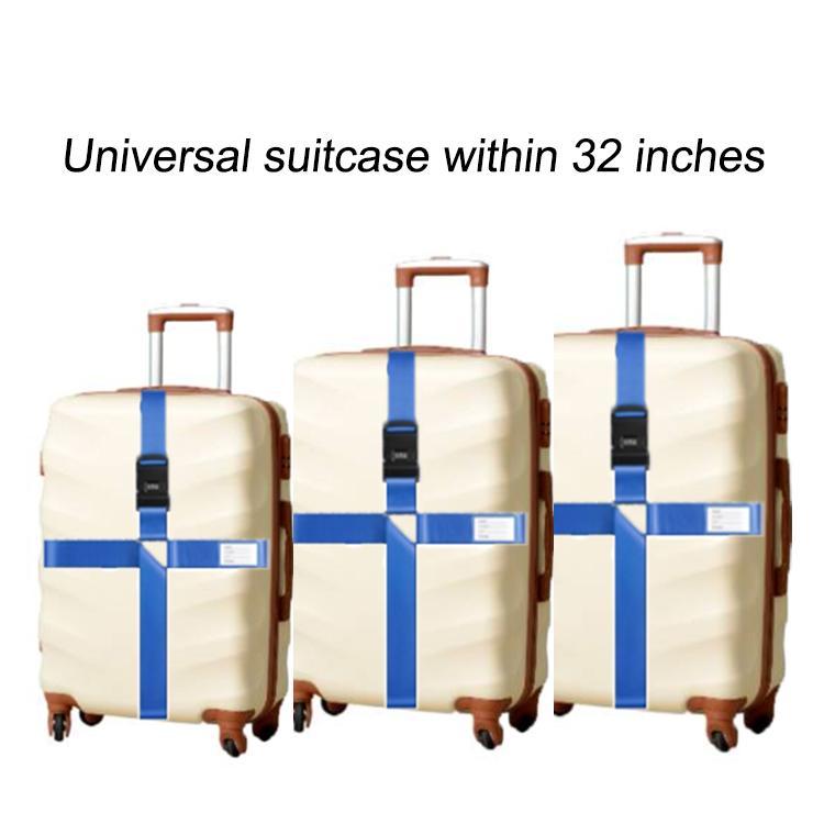 Luggage Reinforcement Straps Fixed Protective Rope With Combination Lock, Red, Blue, Black, Khaki, Purple, Orange, Customs Lock Red, Customs Lock Blue, Customs Lock Black, Customs Lock Khaki, Rainbow