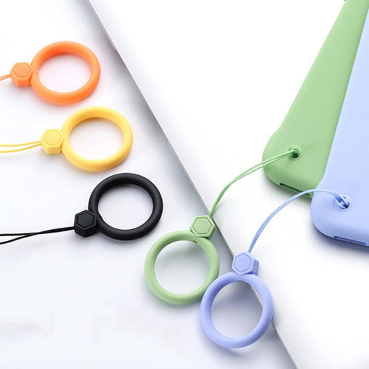 10 PCS Silicone Ring Mobile Phone Lanyard Water Bottle Anti-fall Pendant, Midnight Blue, Clove Purple, Vitality Red, Lemon Yellow, Classic Black, Matcha Green, Sand Pink, Lavender Gray, Dark Night Green, White, Tea Red, Coral Orange