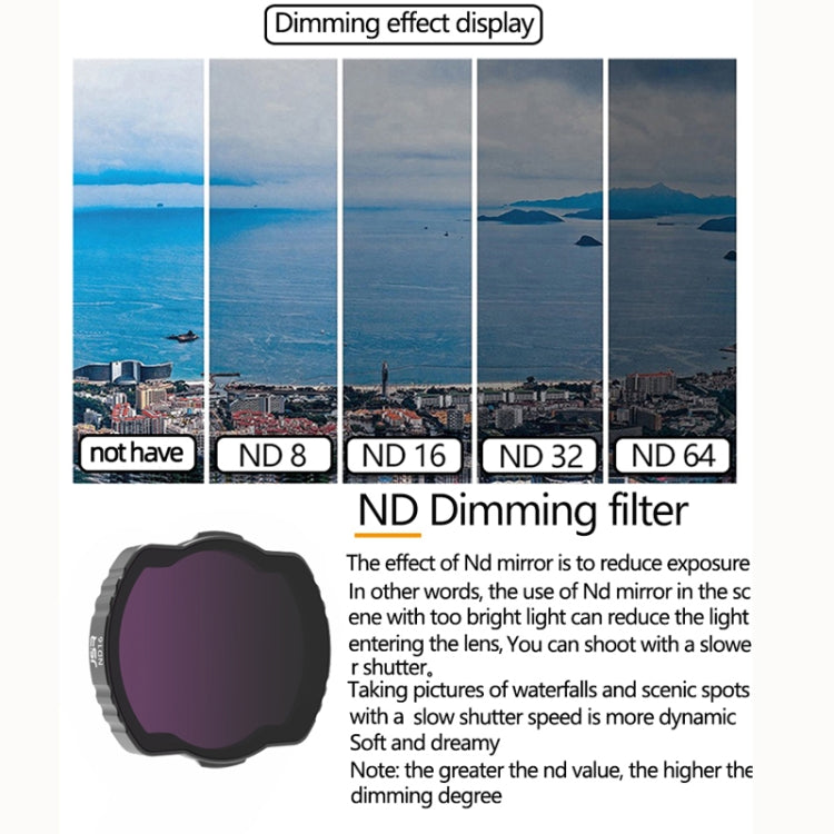 JSR Adjustable Filter For DJI Avata,Style:, MCUV, CPL, ND8, ND16, ND32, ND64, ND8PL, ND16PL, ND32PL, ND64PL, Night, Star, CPL ND8 ND16, ND8 ND16 ND32, 4 In1 NDPL, 6 In1 UV CPL ND8/16/32/64, 8 In 1 CPL ND8/16/32/64 Night 8PL 16PL