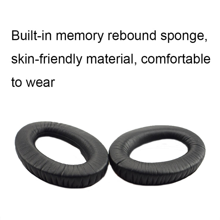 2 PCS Headset Earmuffs Sponge Case For Sennheiser PXC450/PXC350/PC350, Spec:, Protein, Black Velvet, Brown Velvet, Frosted Leather, Wrinkled Leather