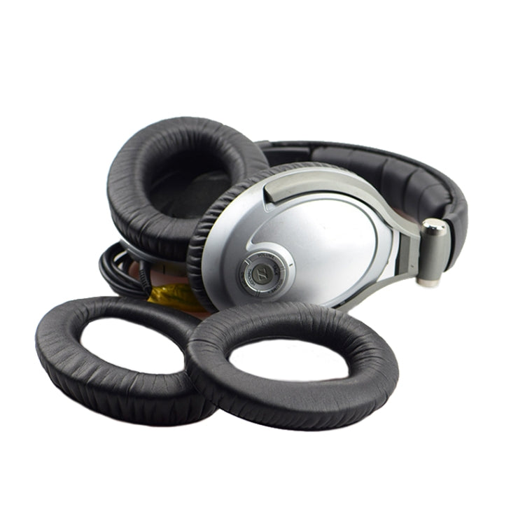 2 PCS Headset Earmuffs Sponge Case For Sennheiser PXC450/PXC350/PC350, Spec:, Protein, Black Velvet, Brown Velvet, Frosted Leather, Wrinkled Leather
