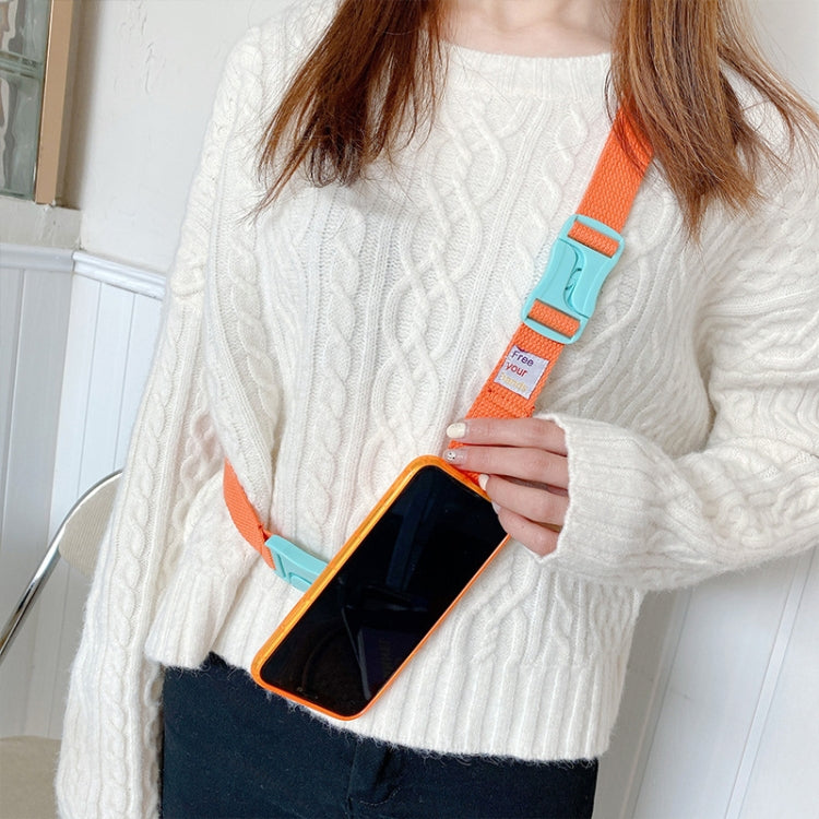 2PCS Crossbody Adjustable Phone Strap Phone Case Camera Bag Lanyard, Orange, Red, Blue, Purple