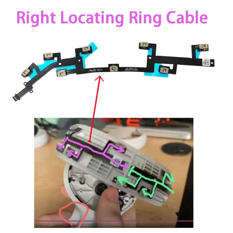 For Meta Quest 2 Locating Ring Flex Cable, Left Set, Right Set, Left With Light, Left Without Light, Right With Light, Right Without Light