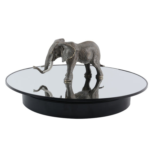 Platine tournante électrique de 32 cm pour la photographie avec réglage de la vitesse et de la direction, miroir blanc, miroir noir, miroir doré
