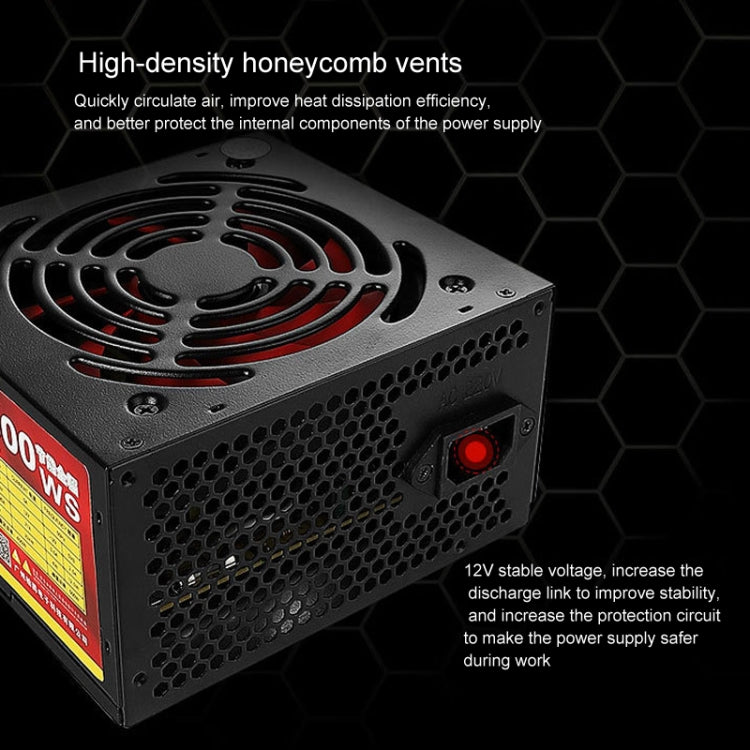 JBON 500WS ATX 12V Computer Power Supply With 12cm Fan, 500WS