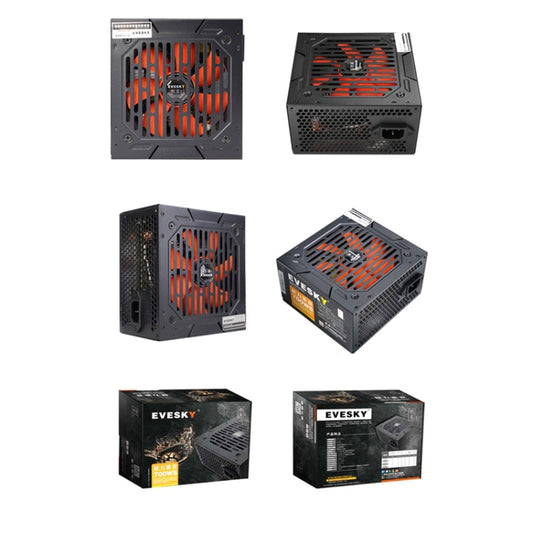 EVESKY 700WS ATX 12V Computer Power Supply With 12cm Fan, 700WS