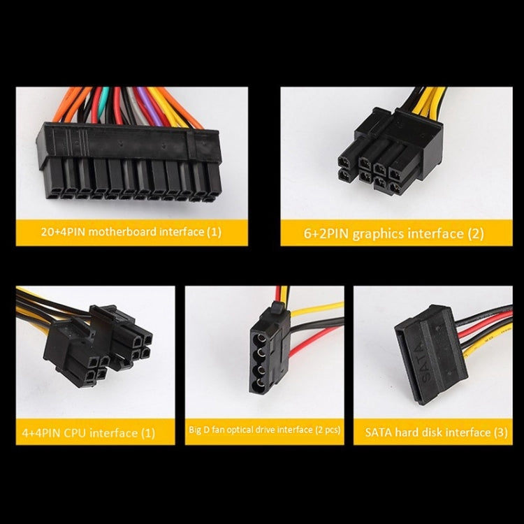 EVESKY 700WS ATX 12V Computer Power Supply With 12cm Fan, 700WS