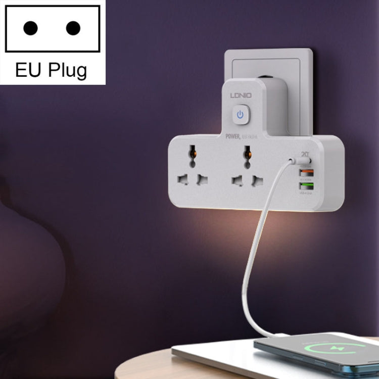 LDNIO SC2311 20W PD+QC 3.0 Multifunctional Home Fast Charging Socket with Night Light Function, Spec:
