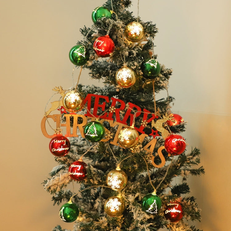 LED Christmas Decorative Ball Lights Party Scene Arrangement Lantern String, Spec:, Battery Type 1.5m, USB Type 1.5m, Battery Type 3m, USB Type 3m, Battery Type 4m, Battery Type 5m, Battery Type 6m, USB Type 6m
