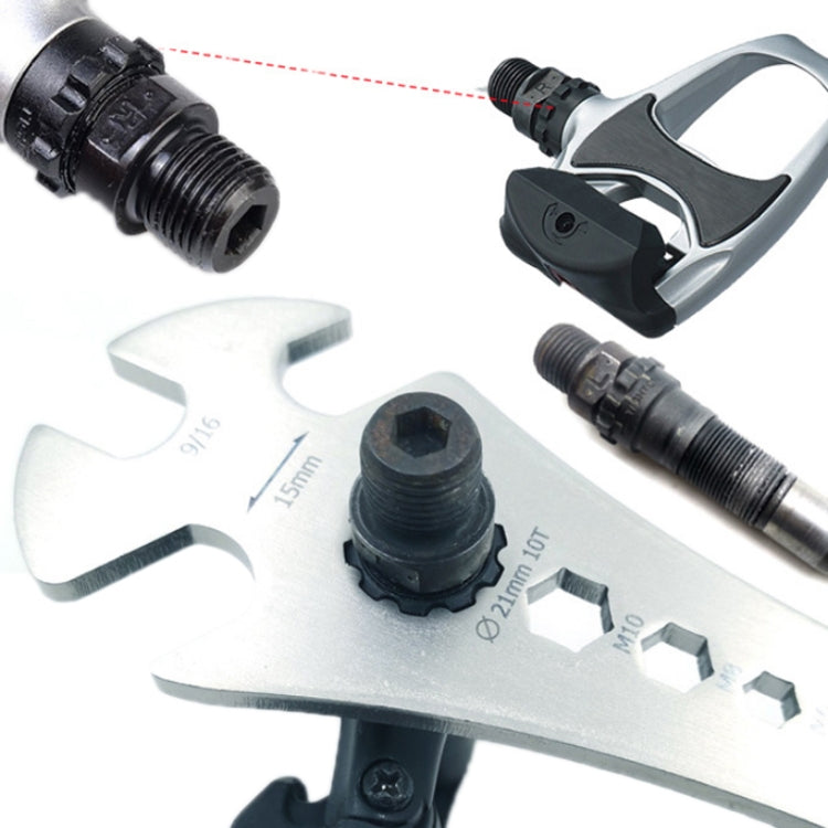 Clé à pédales de vélo multifonctionnelle étendue BIKERRSAY, BT034S