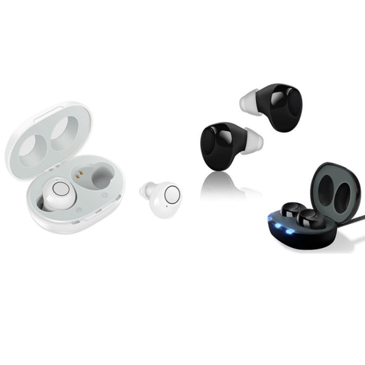 Amplificateur de son intra-auriculaire TWS pour les personnes âgées, écouteurs, blanc, noir