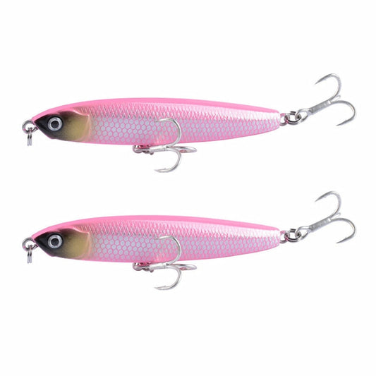 2 leurres durs CH79, coulants, à lancer loin, forme crayon, Spécifications : 10,4 cm 18 g
