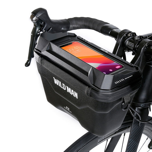 WILD MAN XT8 3L Sac de tête de vélo en EVA rigide étanche à écran tactile, XT8