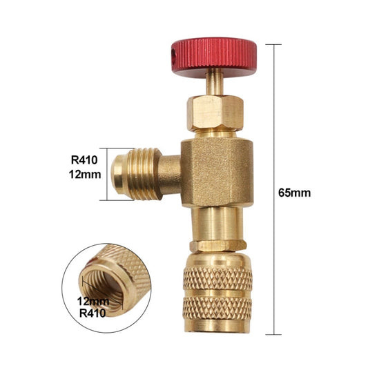 Air Conditioner Fluoridation Safety Valve Refrigerant Filling Connector, Side R410 Bottom R410, Side R410 Bottom R22, Side R22 Bottom R410, Side R22 Bottom R22