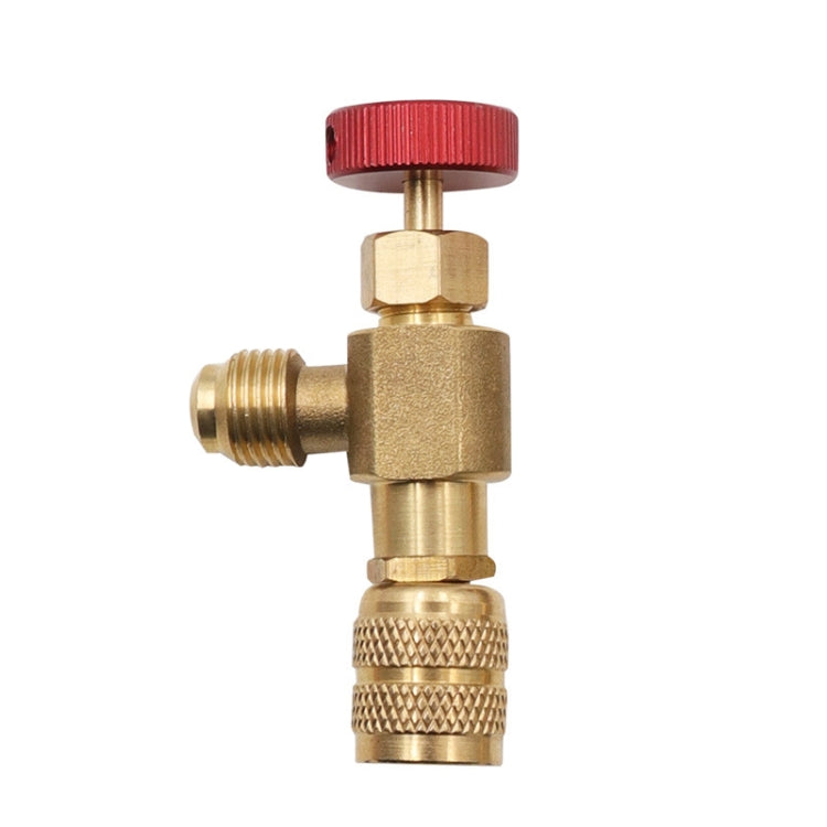 Air Conditioner Fluoridation Safety Valve Refrigerant Filling Connector, Side R22 Bottom R410, Side R22 Bottom R22, Side R410 Bottom R410, Side R410 Bottom R22