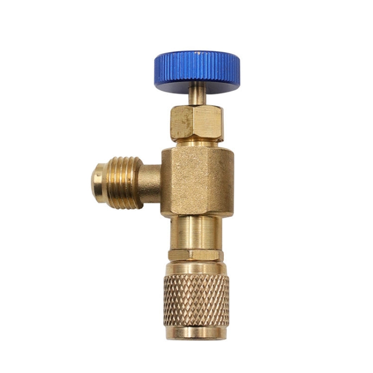 Air Conditioner Fluoridation Safety Valve Refrigerant Filling Connector, Side R22 Bottom R410, Side R22 Bottom R22, Side R410 Bottom R410, Side R410 Bottom R22