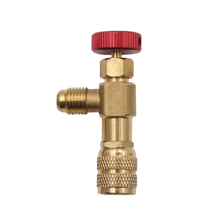 Air Conditioner Fluoridation Safety Valve Refrigerant Filling Connector, Side R22 Bottom R410, Side R22 Bottom R22, Side R410 Bottom R410, Side R410 Bottom R22