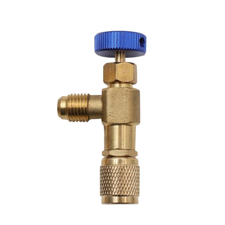Air Conditioner Fluoridation Safety Valve Refrigerant Filling Connector, Side R22 Bottom R410, Side R22 Bottom R22, Side R410 Bottom R410, Side R410 Bottom R22