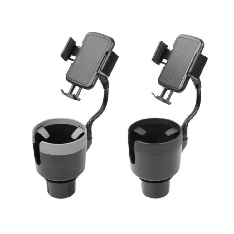 2 in 1 Multifunctional Car Cup Holder Extra Large Mobile Phone Holder, 2 In 1 Extra Large Gray, 2 in 1 Extra Large Black