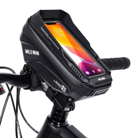 WILD MAN XT1 1L Bicycle EVA Hard Shell Phone Touch Screen Handlebar Bag, XT1(Solar)