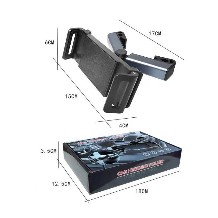 Car Rear Pillow Phone Tablet Bracket Rotatable Car Phone Holder